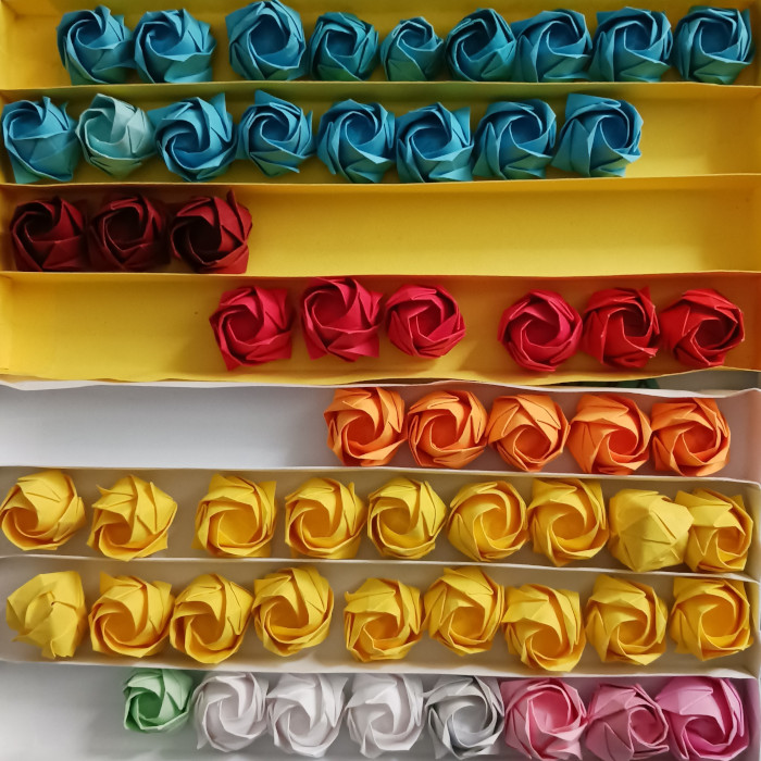 Rosa pequeña diseño Kawasaki