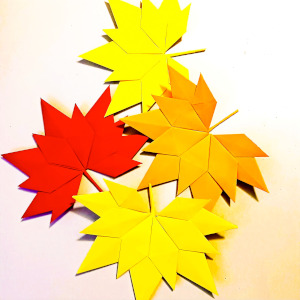 Colores de otoño, rojo, naranja, amarillo